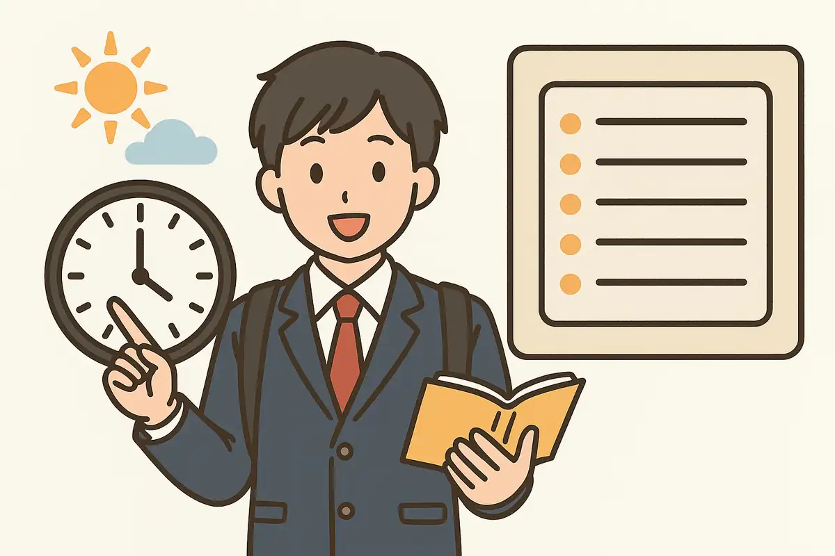 1日のスケジュール例