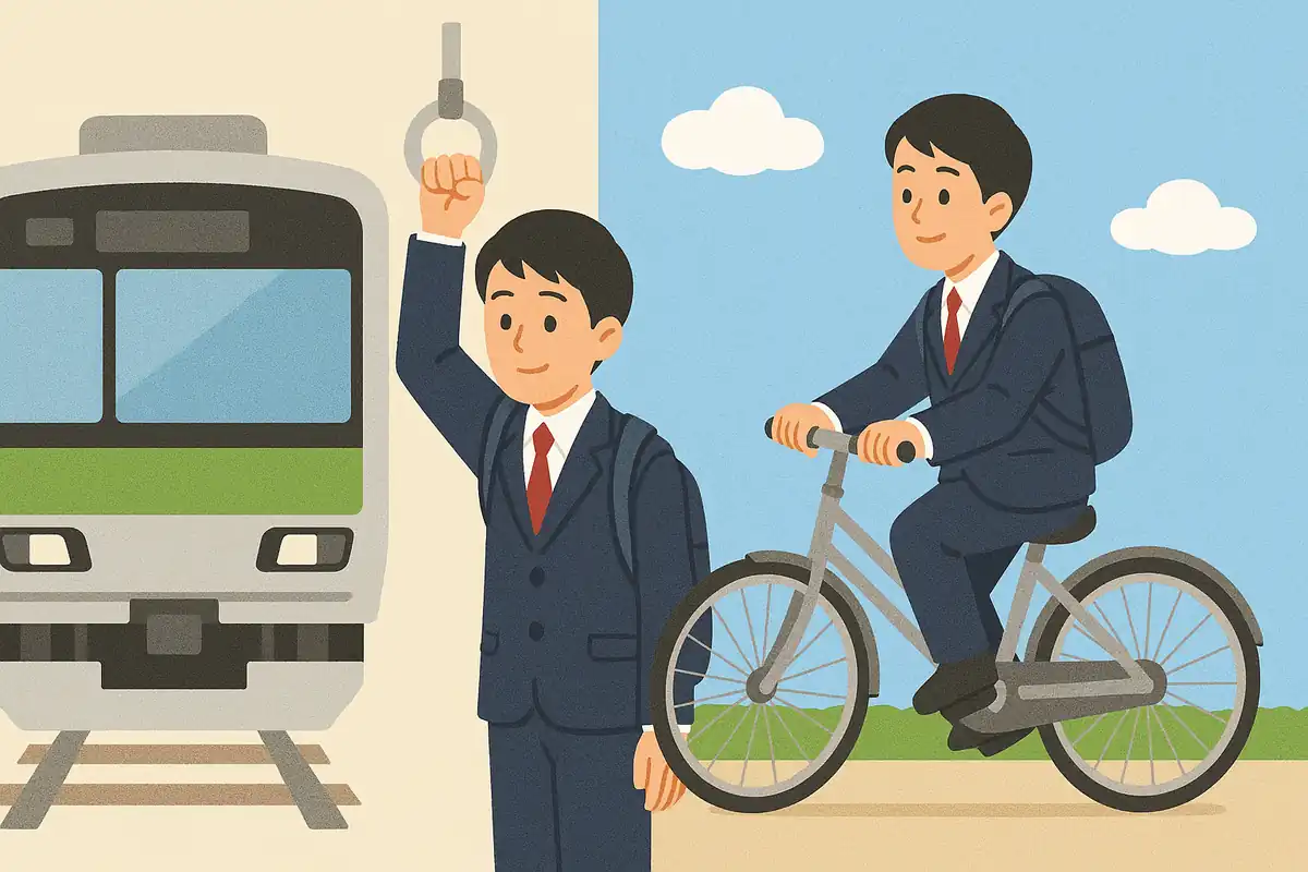 通学方法は？電車・自転車通学の利便性
